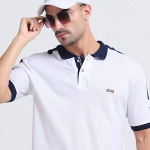 NDTEES PoloT Shirts White Navy Blue
