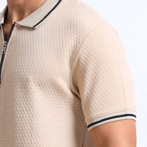 Premium Cotton Polo T-Shirt – Classic Fit | ND Tees with Zip