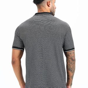 Premium polo t-shirt fabric close up breathable cotton Zipper Style