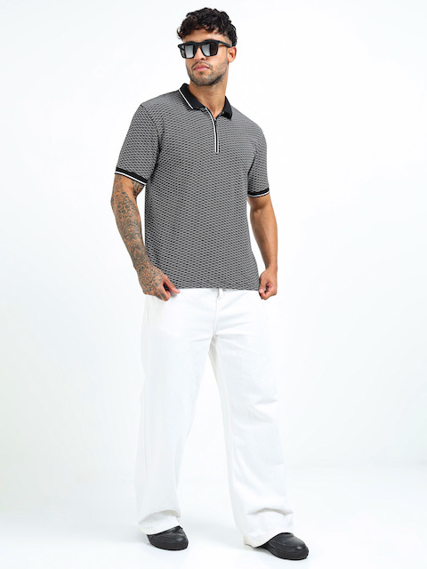 Premium polo t-shirt fabric close up breathable cotton