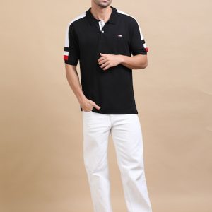 NDTEES PoloT Shirts Black White stripe